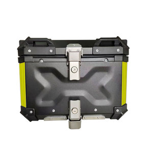 Factory Direct Waterproof Aluminum Black Express Takeaway Box Motorcycle Food Delivery Tail Top Case Box