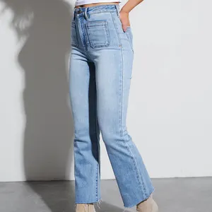 Pantaloni larghi su misura Jeans per le signore, pantaloni Casual Boyfriend Denim donna pantaloni di moda donna pantaloni/