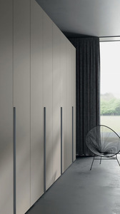 Poignées de meuble et de tiroir modernes en alliage d'aluminium noir avec design doré allongé pour armoire et cuisine, installation facile - Product Image 3