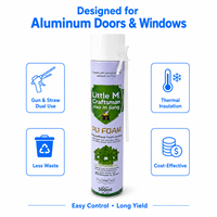 Colle mousse PU A41 500ml à prise rapide et haute expansion pour l'isolation thermique, idéale pour l'installation de portes et fenêtres en aluminium