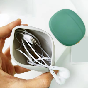 Wholesale Portable Data <b>Cable</b> Storage Case Silicone Earphone <b>Bag</b> Multifunctional Phone Charger Box - Product Image 1