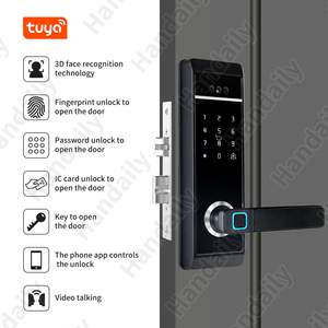 An ninh nhà căn hộ tuya Wifi Nhận dạng khuôn mặt thiết bị điện tử Vân tay khóa cửa máy ảnh tự động chốt cửa thông minh khóa - Product Image 2