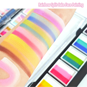 <span class=keywords><strong>Pintura</strong></span> facial profesional <span class=keywords><strong>Pintura</strong></span> corporal para niños Adultos Pastel dividido Arco Iris <span class=keywords><strong>Pintura</strong></span> facial de <span class=keywords><strong>Halloween</strong></span> - Product Image 5