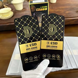 Protector de Pantalla de Vidrio Templado Antiestático OG Golden Diamond con Pegamento Completo para Motorola Tecno Infinix ESD para Huawei Xiaomi - Product Image 1