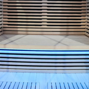 Prix pas cher 4 personne intérieur loin Ifnrared Sauna cabine basse Emf Sauna intérieur avec thérapie par la lumière rouge - Product Image 3