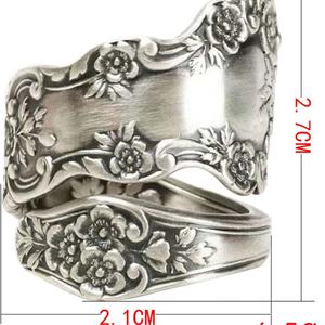 925 Sterling Silver Adjustable <b>Spoon</b> <b>Ring</b> With Oxidized Finish Featuring Diamond and Pearl Fine Jewelry Gifts for Women - Product Image 5