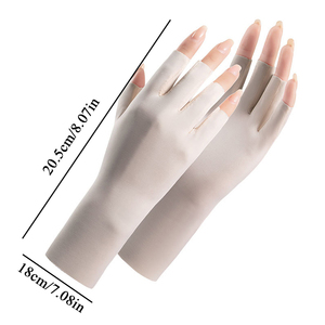 Gants mi-doigts <span class=keywords><strong>anti</strong></span>-<span class=keywords><strong>UV</strong></span>, protection contre les rayons <span class=keywords><strong>UV</strong></span>, gants fins sans doigts, <span class=keywords><strong>mitaines</strong></span> pour la conduite en plein air, écran solaire - Product Image 6
