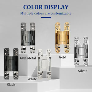 Engsel Tersembunyi Hidrolik 2D yang Dapat Disesuaikan 180 Derajat, Berbahan Aluminium Alloy, Daya Tahan Beban Berat, Engsel Tersembunyi Tugas Berat - Product Image 4