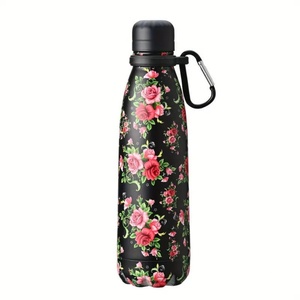 Botella de Agua de Acero Inoxidable de Doble Pared y Aislamiento de 12 oz con Forma de Botella de Cola para Bebidas Frías y Calientes, Botella Deportiva para Niños para la Escuela - Product Image 1
