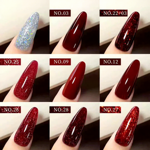 Ensemble de <span class=keywords><strong>gel</strong></span> à ongles <span class=keywords><strong>UV</strong></span> rouge Danny Coll, 30 couleurs, respectueux de l'environnement, séchage rapide, vernis à ongles sans HEMA, ensemble de <span class=keywords><strong>gel</strong></span> à ongles - Product Image 4