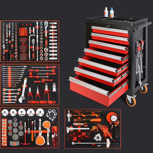 234 Pcs Rolling Tool Chest 7 Drawers Workbench Drawer Cabinet Cart Trolley Garage Workshop Tool Cabinet Trolley With Tools