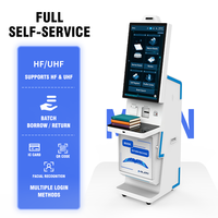 Máquina de devolución de libros con terminal de autoregistro RFID para automatización de bibliotecas municipales, 13.56Mhz, compatible con SIP2, NCIP, SDK, API, OEM y ODM