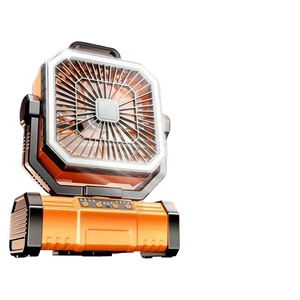 10000Mah <b>Rechargeable</b> Camping <b>Led</b> <b>Lantern</b> 4 Speeds Portable Outdoor Tent Fan With Hanging Hook & Remote Control - Product Image 1