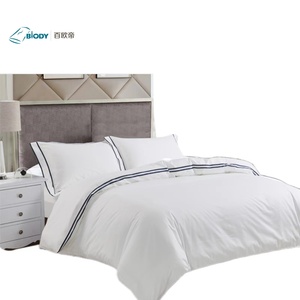 Sang Trọng Thêu Bộ Khăn Trải Giường Bông Tấm Vua Kích Thước Duvet Bìa Bộ Đồ Giường Bộ Cho Khách Sạn Nhà - Product Image 3