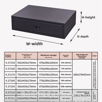 Coffre-fort compact Sanfutou en bambou à combinaison 170 chiffres, style tiroir, pour montage sur armoire, antivol, avec empreinte digitale, dissimulé
