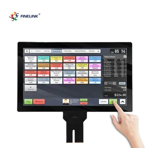 Fabriek Custom 21.5 23.8 27 32 43 Inch Waterdichte Pacp Industriële Custom Capacitieve Touchscreen Paneel Met Iic Usb-Interface