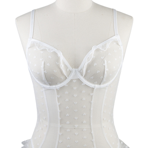 Sheer ren Teddy bodysuit cho Phụ nữ sexy xem qua đồ lót mở đáy quần mềm ren sexy đồ lót cho ngày Valentine quần áo ngủ - Product Image 6