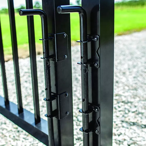 18 "Cane Bolt Drop Rod Heavy Duty Gate Hardware Noir Solid Steel Gate Ground <span class=keywords><strong>Loquet</strong></span> pour Bois PVC Vinyl Metal Gates Clôtures Portes - Product Image 6