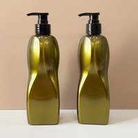 Usine 300ml 480ml PET Shampooing Conteneur Liquide Bouteille D'émulsion En Plastique