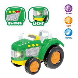 Lot de 2 voitures de <span class=keywords><strong>dessin</strong></span> <span class=keywords><strong>animé</strong></span>, tracteurs agricoles et trains, véhicules à friction en plastique avec sirène lumineuse, jeux en plein air pour enfants, aventures amusantes. - Product Image 3