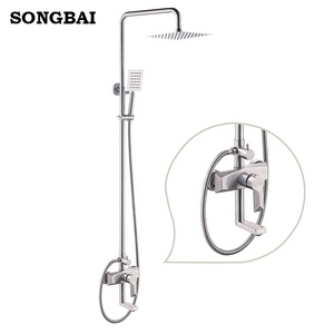 China conjunto de ducha de CUPC de marca de agua de acero inoxidable 304 hotel <span class=keywords><strong>baño</strong></span> termostático ducha <span class=keywords><strong>grifo</strong></span> - Product Image 1