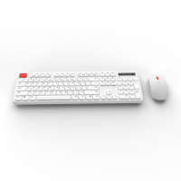 Stokta Mevcut Kablosuz Klavye ve Mouse Seti Renkli Kutuda 2.4G Kablosuz Mouse Klavye Mouse Combo Seti Ayni Gün Teslimat Beyaz