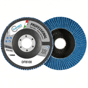 Disque à lamelles professionnel Fervi DF8100, disque abrasif sans fer pour le ponçage des métaux - Product Image 1