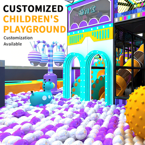 Équipement <span class=keywords><strong>de</strong></span> terrain <span class=keywords><strong>de</strong></span> jeux intérieur sur le thème cyberpunk futuriste avec toboggan et parcours ninja pour centre <span class=keywords><strong>de</strong></span> divertissement commercial pour enfants - Product Image 4