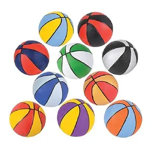 Cheap Multi Colors Rubber Laminated Basketball Mini Ball With Logo