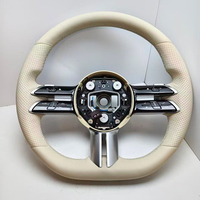 Volant de direction en fibre de carbone personnalisé HXHY pour Benz Mercedes AMG a B C E GLS GLA S C63 W205 W204 W213 2012-2021