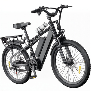 Bicicleta Eléctrica de Montaña de 26 Pulgadas, Cuadro de Aluminio, Batería de Litio de 48V 8AH, Motor en el Buje Trasero, Doble Suspensión, Sin Escobillas, Ligera para Adultos - Product Image 3