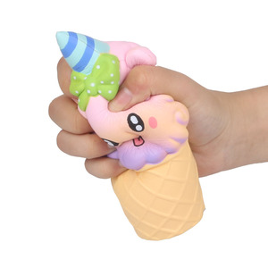 Cartoon Unicorn Ice Cream <b>Squishy</b> Pu Stress Relief Toy For Kids 5 7 Years Unisex Fidget Toy Gift - Product Image 1