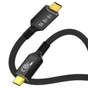 Línea de datos tipo C de doble cabezal USB3.2 Gen2 Transmisión de alta velocidad de 20G de función completa para pantalla 4K Hard 2M Teléfonos móviles Computadoras - Product Image 5