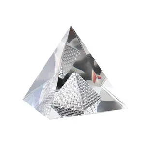 Doméstico Cristal Organite Pirâmide Energia Ornamentos Esculpida Pirâmide De Cristal Claro