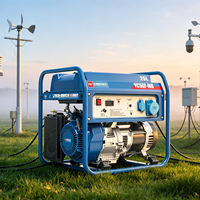 Générateur d'électricité silencieux à essence YC5GF-MG 5KW, générateur portable à essence avec un grand réservoir de carburant de 25L