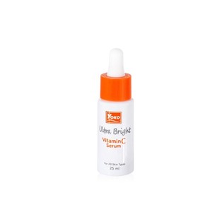 เซรั่มวิตามินซี Y694 YOKO ULTRA BRIGHT 25 มล. ผสมสารสกัดจากผลไม้ 8 ชนิด และวิตามินซี บี3 บี5 เพื่อผิวสุขภาพดีเปล่งปลั่งกระจ่างใส - Product Image 1