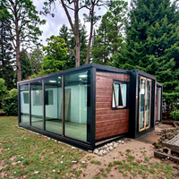 Maison mobile moderne de luxe, personnalisable, 20 pieds, boîte rapide, cabane, petite maison, pliable, portable, préfabriquée, conteneur