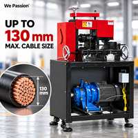 Machine automatique de dénudage de fils WP-128, dénudeur de câbles 5-130 mm, production élevée de 1000-2000 kg par jour