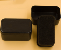 Éponges noires instantanées en plastique pour l'application de cire, polissage rapide, éponge magique pour le nettoyage des chaussures, vente en gros