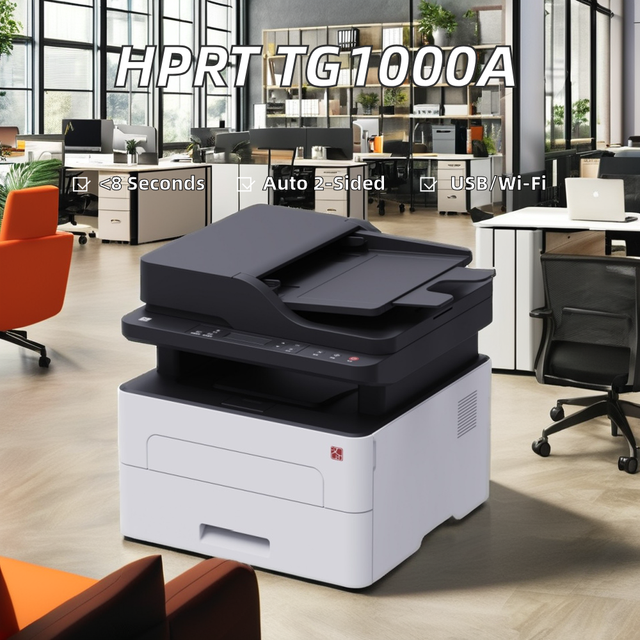HPRT MFP TG1000A Wireless Monochrome All-in-One A4 Laser Printer with Built-in Ethernet & 2-sided Printer