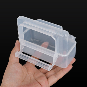 Mới đến treo nhựa <span class=keywords><strong>Bird</strong></span> <span class=keywords><strong>Feeder</strong></span> giật gân bằng chứng chim hộp thực phẩm trong suốt Thức ăn cho chim với đứng - Product Image 5