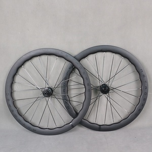 Copertoncino ruote carbonio 11 velocità 12S freno a disco in fibra di carbonio tipo onda 50x25mm cerchio passante WH-50c ruote per bici da strada - Product Image 1