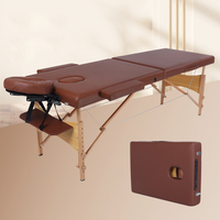 Holz-Massageliege Modernes Design Spa-Salon-Ausstattung Komfortabler Gesichtsbehandlungsstuhl Faltbar Tragbar für Hotel Schule Outdoor-Nutzung