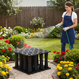 Módulo de Recolección de Agua de Lluvia de PP con 95% de Relación de Vacío, Tanque de Retención de PP Bajo la Entrada de Vehículos, para Peatones, Campos de Golf - Product Image 4