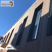 Revêtement en composite bois-plastique WPC pour villa, jardin, projet de bricolage - Imperméable, anti-UV, installation facile, façade extérieure