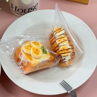 Jouet sensoriel anti-stress en silicone souple de qualité alimentaire, simulation de banane grillée, à rebond lent, vente en gros