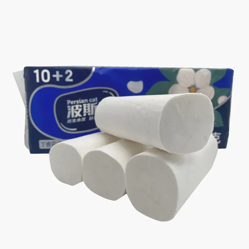 Rollo de papel higiénico ecológico friendly100 %, pulpa de madera virgen con 3/2022 capas de papel suave y personalizado de alta calidad, 4/5