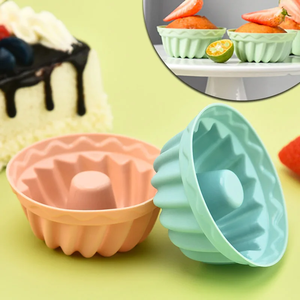 12PCS Silicone Cake Mold Food Grade Baking Cake Baking Mold Kitchen Cooking <b>Bakeware</b> Making Diy Cake Baking - Product Image 4