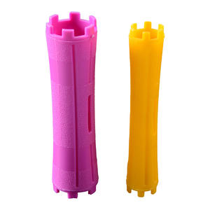 Penjualan langsung pabrik rol rambut plastik multiwarna alat tata rambut DIY batang pengeriting rambut rumah multiukuran - Product Image 5