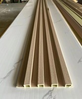 Paneles de Pared de Madera WPC Ecológicos, Modernos e Impermeables, Revestimiento Entrecruzado, Decorativos para Interiores y Exteriores, Tableros de Pared Comerciales